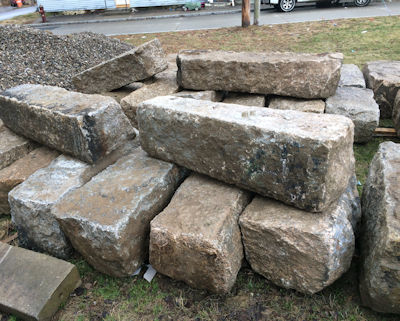 These antiques stone blocks were used for seating around a fire pit
