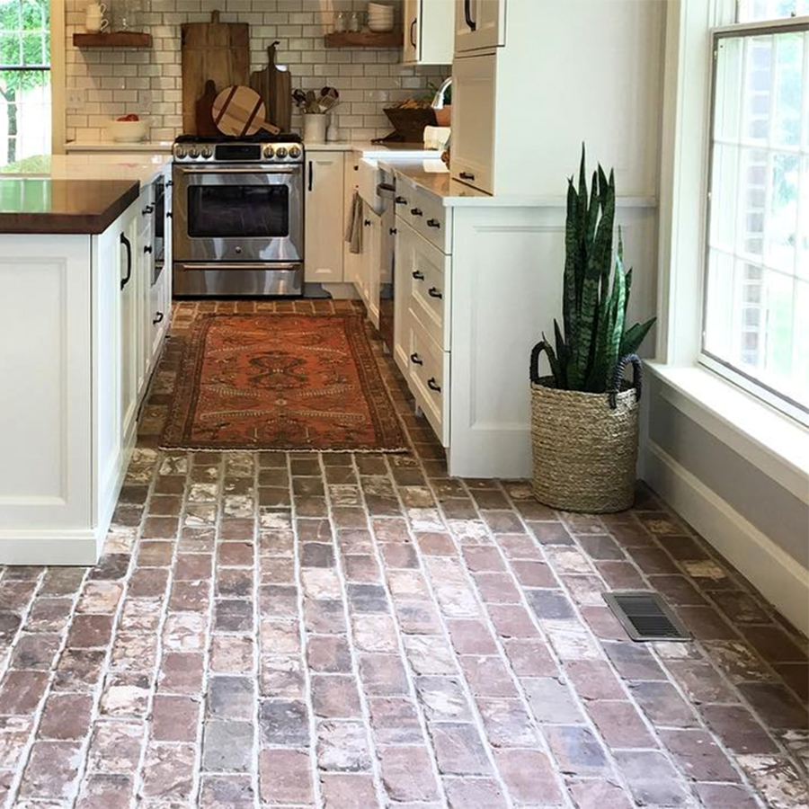 brick floor tile kitchen        <h3 class=